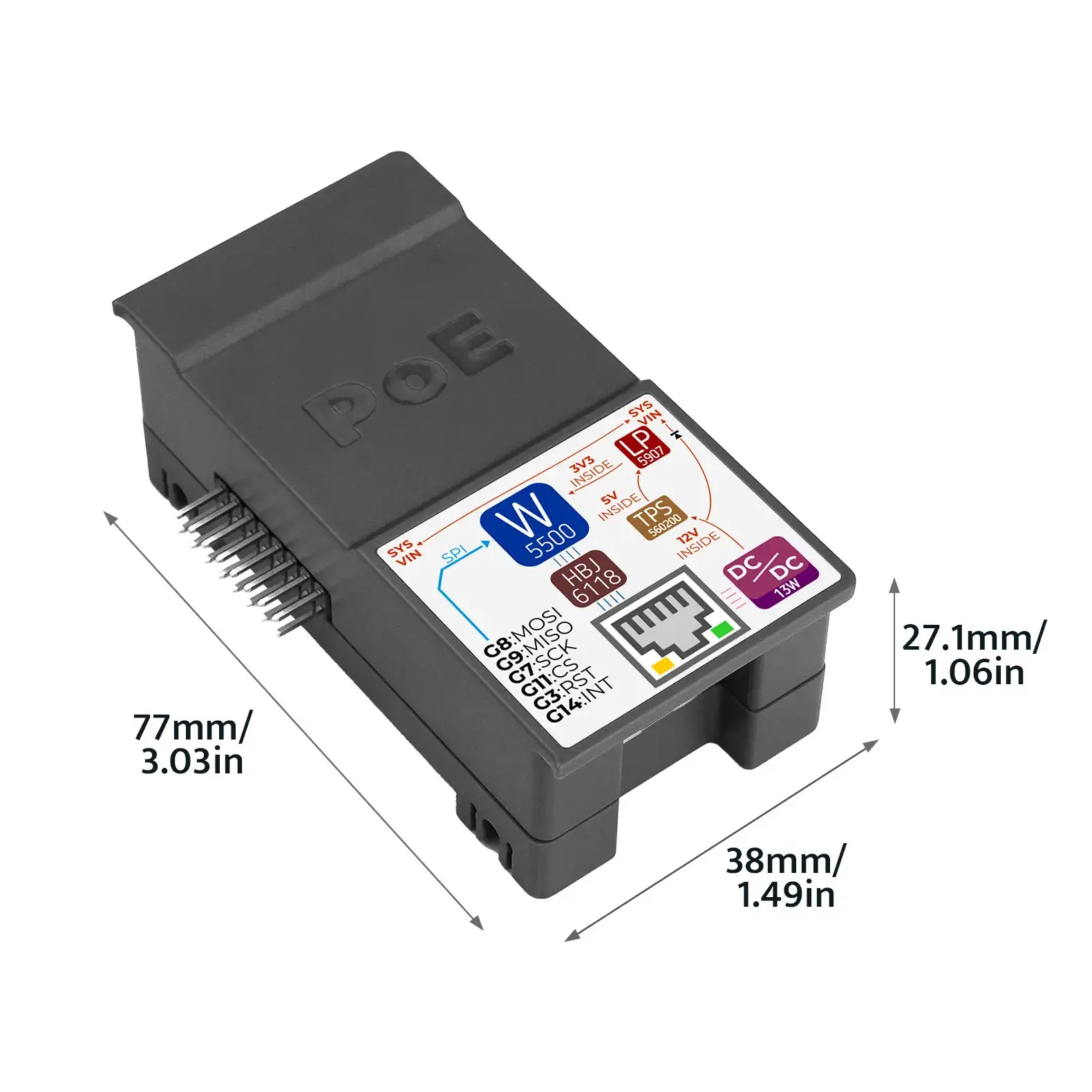 PoE Module for StamPLC (W5500) - Image 3